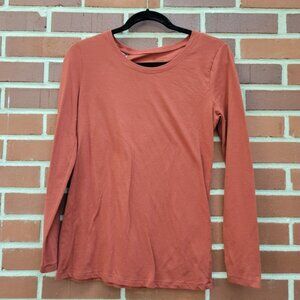 No Boundaries - Rust Women's Long Sleeve T-Shirt - Size L